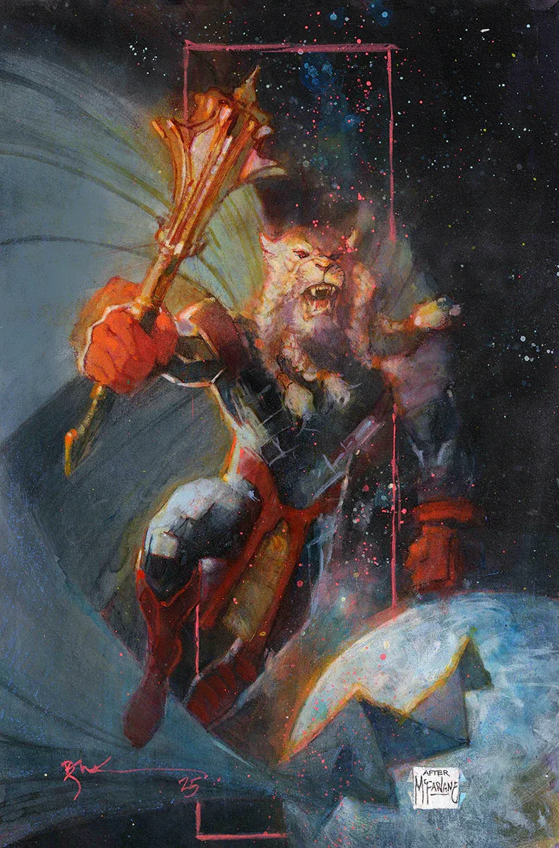 Invincible Universe Battle Beast #1 Sienkiewicz Foil Virgin Variant